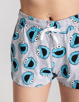 Komplet pidżamowy Koszulka i szorty - nadruk - bialy