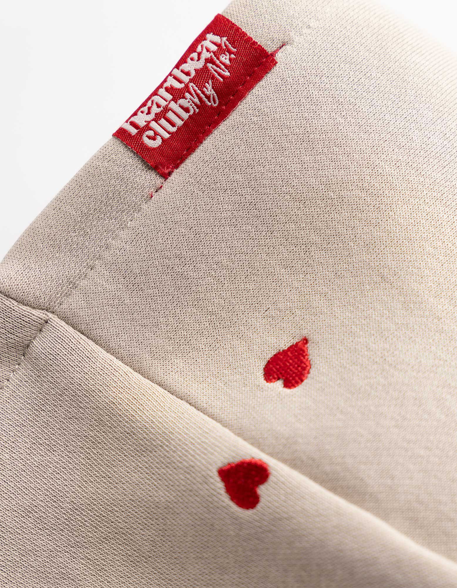 Sweat &agrave; capuche - Application - beige