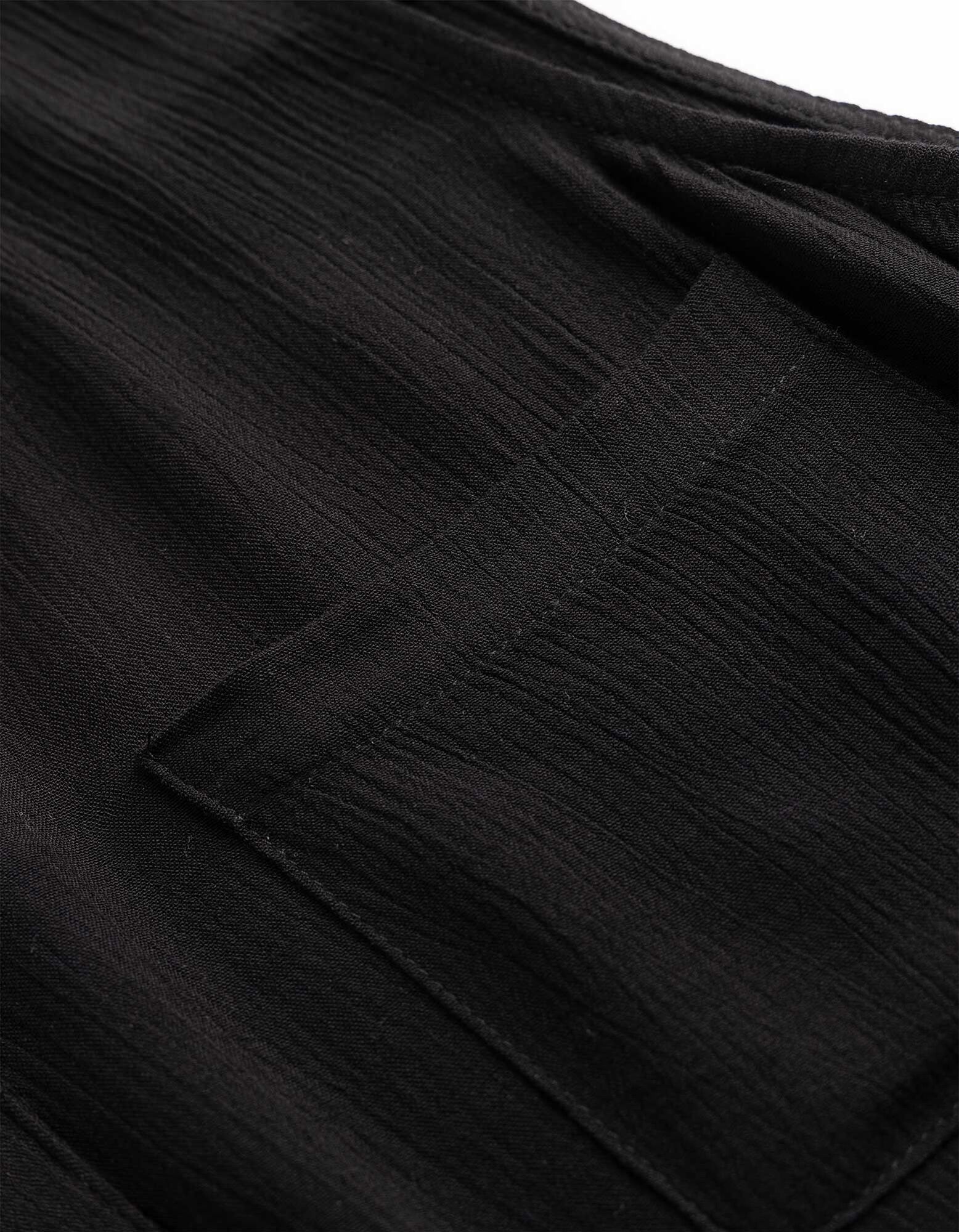 Blusentop - einfarbig - schwarz