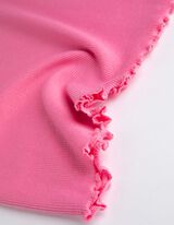 T-Shirt - Rippenstruktur - pink