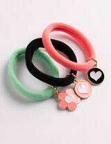 Haargummi - 6er-Pack - schwarz