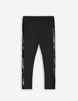 Leggings - Inserto di paillettes - nero