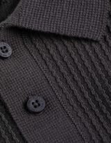 Trui - Polo kraag - donkergrijs