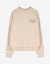 Sweatshirt - Print - beige