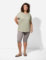 Pantacourt - Mélange de coton - Beige