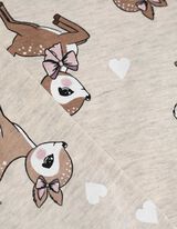 Lang shirt - Print all-over - beige