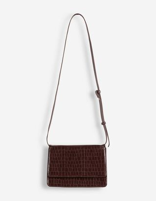 Handtasche - einfarbig - Dunkelbraun
