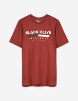 T-shirt - Ronde hals - donkerrood