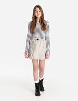 Kargo suknja - Pamuk - bez