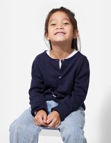 Kampsun - puuvill - tumesinine