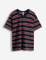 T-shirt - Strepen - donkerblauw