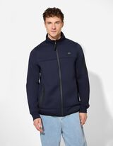 Sweatjacke - Stehkragen - dunkelblau