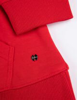 Hoodie - Kangurutasche - rot