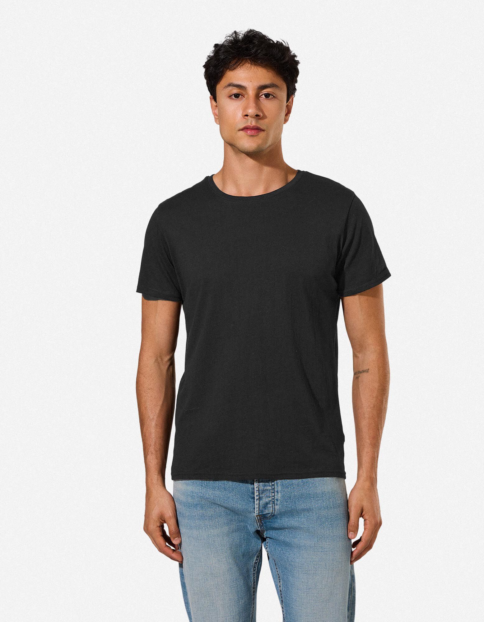 T-shirt - Unicolore - noir