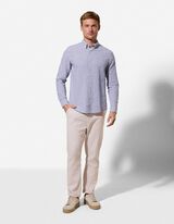 Chinohose - Leinen-Mix - beige