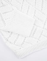 Megztinis - Medvilnės mišinys - baltas