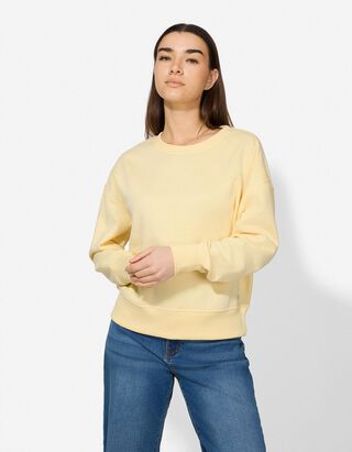 Mikina - Nadměrn&yacute; střih Oversized Fit - sv. zluta