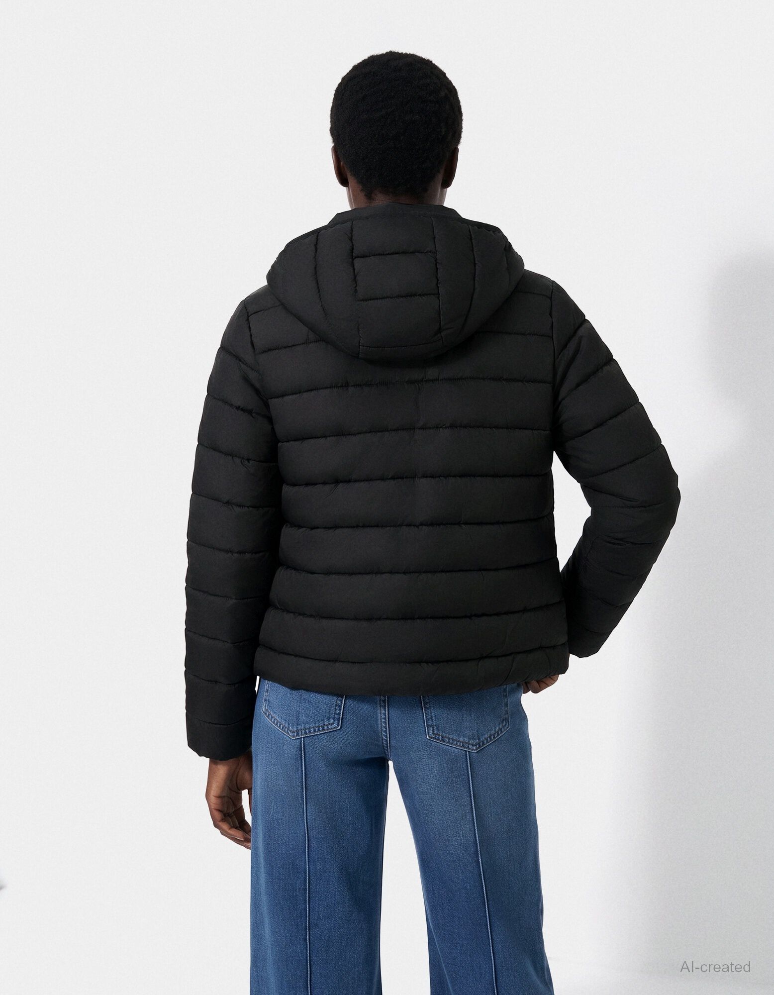 Veste matelass&eacute;e - D&eacute;perlant - noir