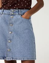 Jeansrock - light blue denim - Hellblau