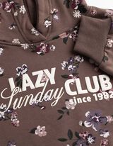 Sweatshirt - Kapuze - Braun
