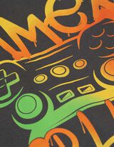 Maglia a manica lunga - Stampa frontale - grigio scuro