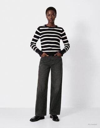 Jeans - Wide Fit - Grau