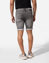 Short - D&eacute;tail nou&eacute; - Gris