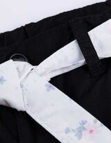 szorty - pasek - czarny