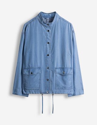 Jacke - Knopfleiste - hellblau