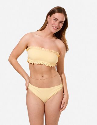 Bikinitop - Strukturiertes Material - Hellgelb