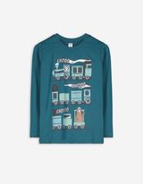 Maglia a manica lunga - Stampa - blu scuro