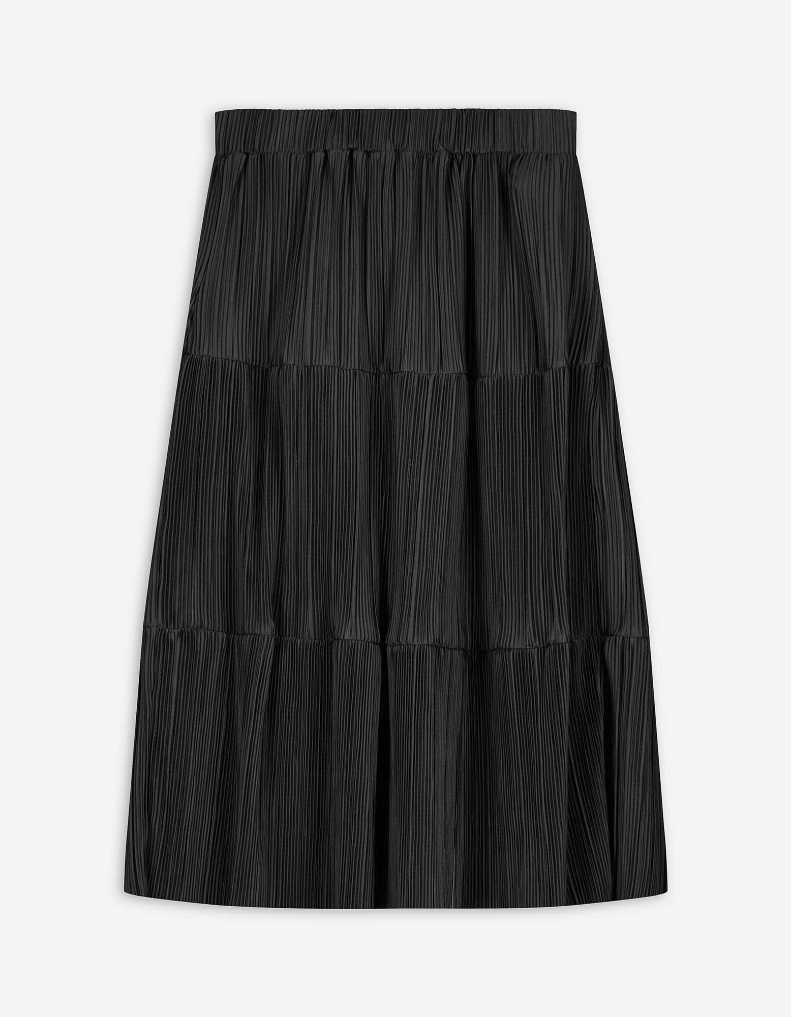 Fustă - Plissee - Negru - Takko Fashion