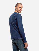 Majica dugih rukava - Dvoslojni izgled - tamno-plava