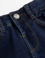 Jeansshorts - Regulierbarer Saum - dunkelblau