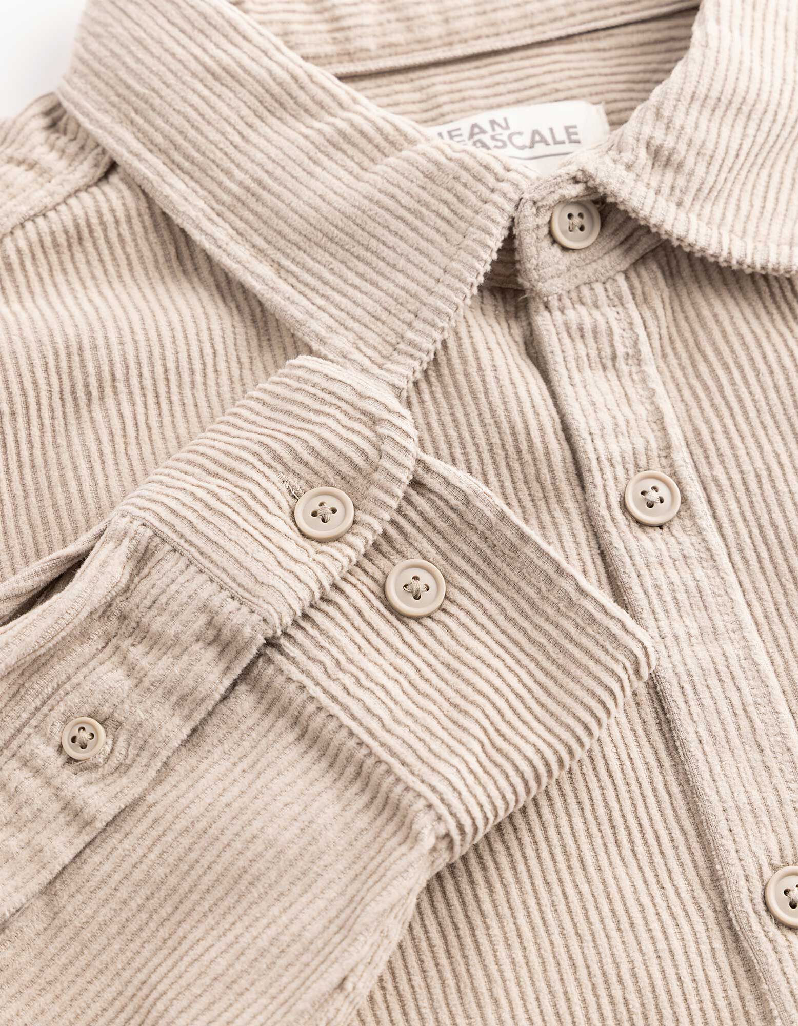 Hemd - Cord - Beige