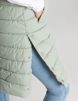 Lange Weste - Kapuze mit Tunnelzug