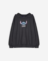 Hoodie - Lilo & Stitch - donkergrijs