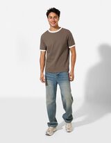 T-Shirt - Regular Fit - Braun