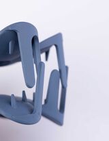 Haarklammer - einfarbig - blau