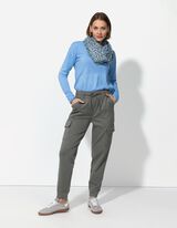 Pullover - Materiale morbido - celeste