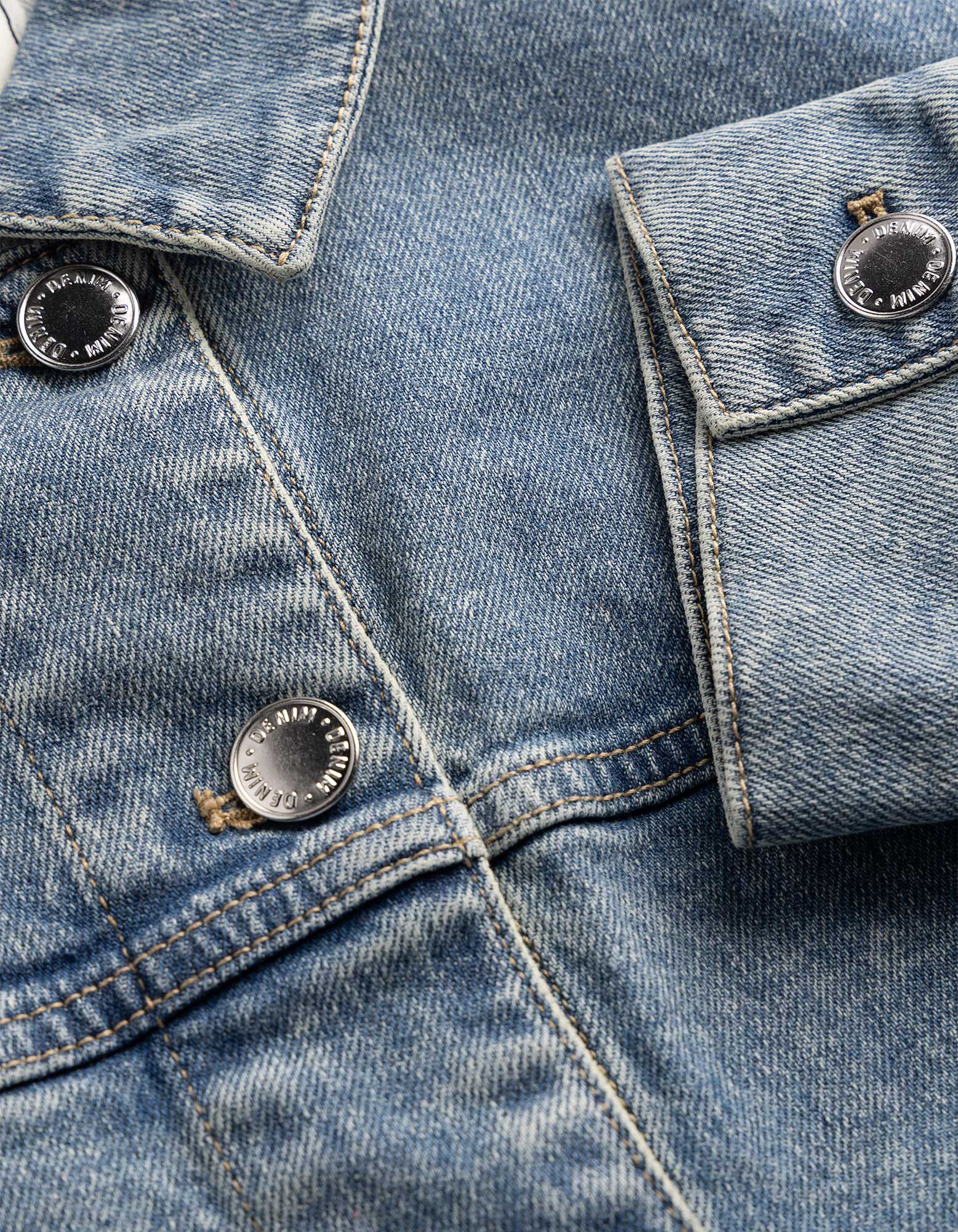Denim jack - Tunnelkoord in de zoom - blauw