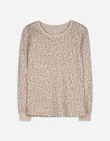 Maglia pigiama - Motivo leopardato - grigio