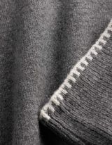 Pullover - Kontrastn&auml;hte - Grau