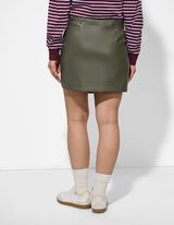 Minirock - G&uuml;rtel - dunkelgr&uuml;n