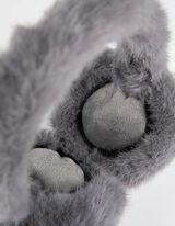 oorwarmers - Kunsthaar - donkergrijs