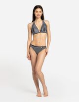 Slip de bikini - Polyester recyclé - Noir