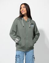 Tepl&aacute;kov&aacute; bunda - Zadn&aacute; potlač - zelena