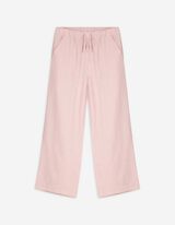 Pantalon - Lin mélangé - Rose