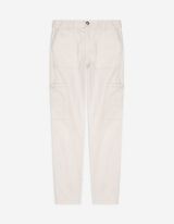 Pantaloni cargo - Amestec de bumbac - Bej