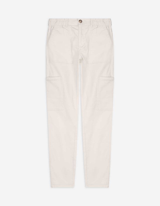 Pantaloni cargo - Amestec de bumbac - Bej